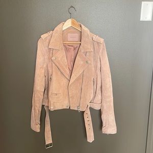 Blush colored Moto jacket
